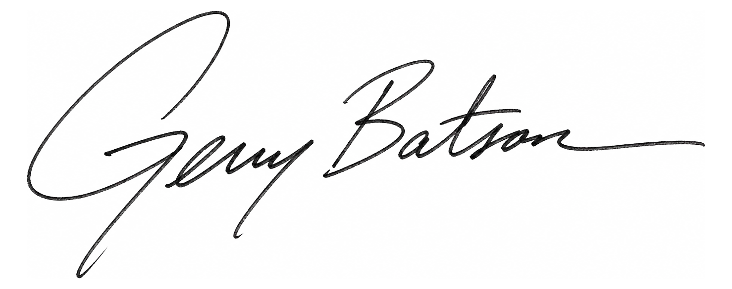 Gerry Batson signature