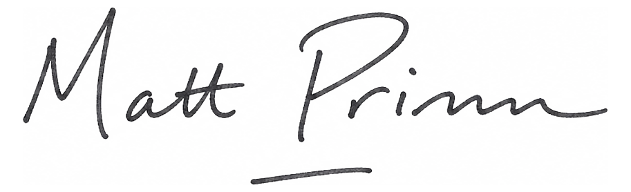 Matthew Primm signature