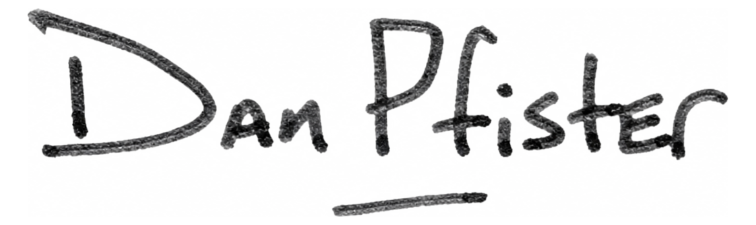 Dan Pfister signature